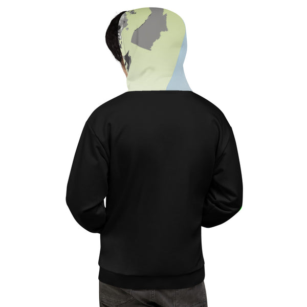 Hoodies4You "Just Me" "Trust Your Gut" Men's Black w/Colorful Hoodie