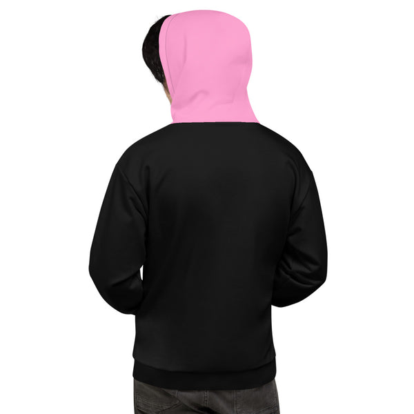 Hoodies4you "Just Me" Black w/Bubble Gum Pink Cuffs and Hood