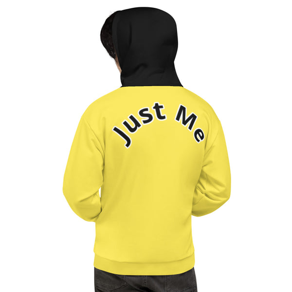 Hoodies4you "Just Me" Yellow w/Black Hood (Back Just Me)