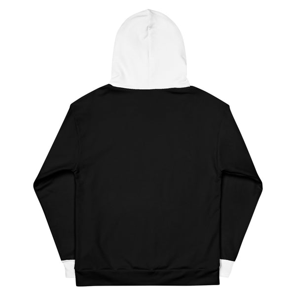 Hoodies4you "Just Me" "Trust Your Gut" Black w/White Cuffs and Hood