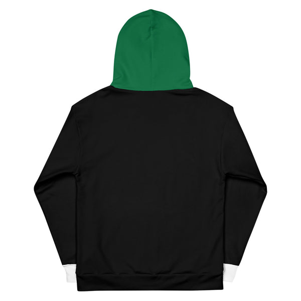 Hoodies4You "Just Me" "Trust Your Gut" Black w/White Cuffs and Hood