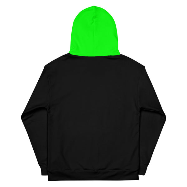 Hoodies4You "Just Me" "Trust Your Gut" All Black w/Green Letters