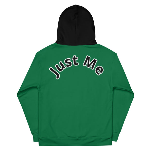 Hoodies4You "Just Me" Forest Green w/Black Hood (Back Just Me) #013