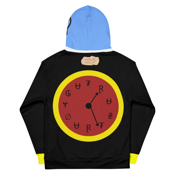 Just Me "Wheel Due" Trust Your Gut Hoodie w/Libra on sleeve