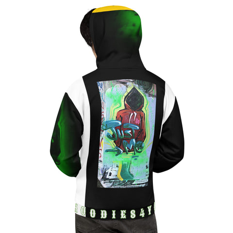 Hoodies4You "Hidden Message" Black W/Black Hood "LIMITED EDITION"