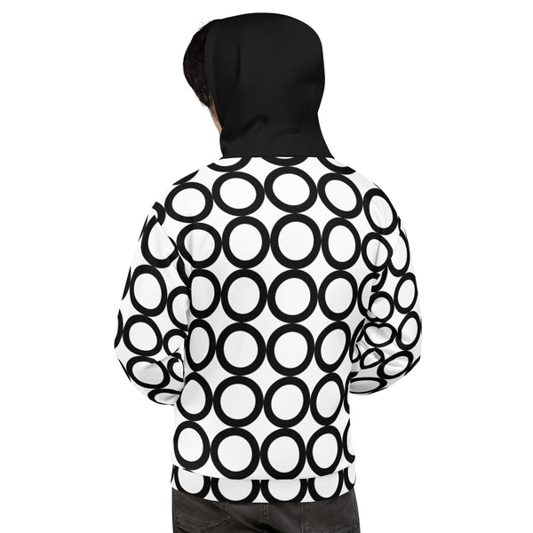 Hoodies4You "Just Me" Circle Patterns Black Hood