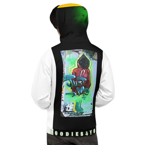 Hoodies4You "Hoodies4you" White/Black  W/Black Hood