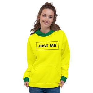 Hoodies4You "Just me" Yellow w/Forest Green Cuffs and Hood
