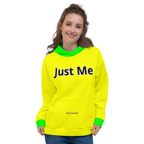 Hoodies4you "Just Me" Yellow w/Neon Green Cuffs and Hood