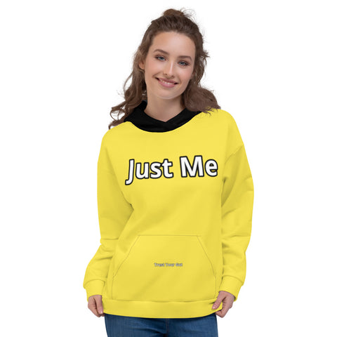Hoodies4you "Just Me" Yellow w/Black Hood (Back Logo) #010