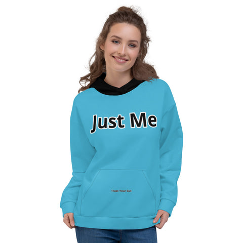 Hoodies4you "Just Me" Blue w/Black Hood (Back Just Me) #012