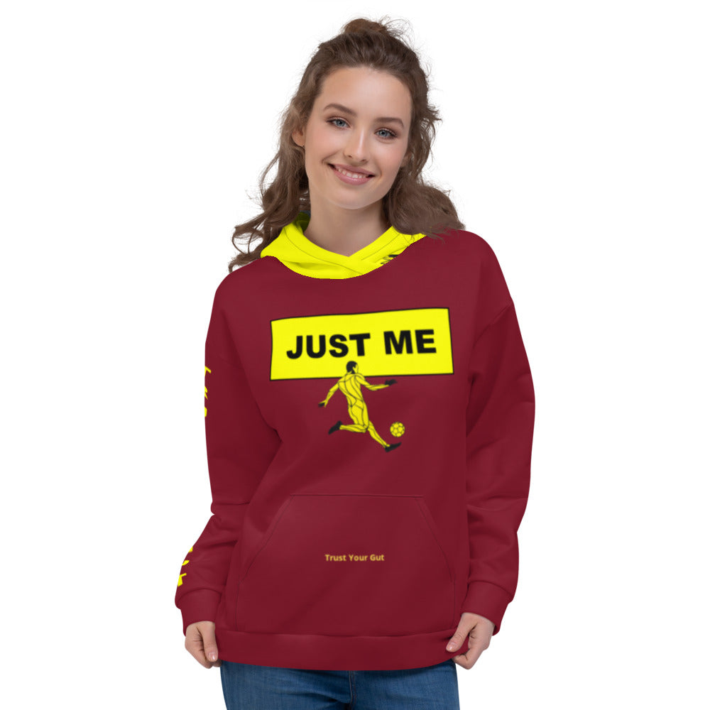 Hoodies4You "Just Me" Soccer Burgundy w/Black Hood