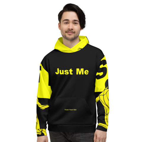 Hoodies4You "Just Me" Soccer Black w/Yellow & Black Hood (Back Soccer)