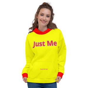 Hoodies4you "Just Me" Yellow w/Red Cuffs and Hood