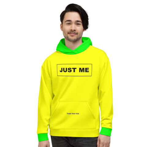 Hoodies4you "Just Me" Yellow w/Neon Green Cuffs and Hood