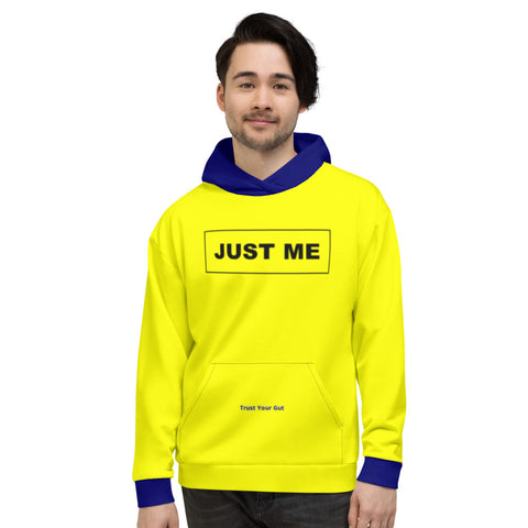 Hoodies4you "Just Me" Yellow w/Blue Cuffs and Hood