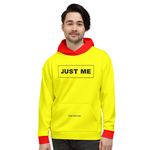 Hoodies4you "Just Me" Yellow w/Red Cuffs and Hood