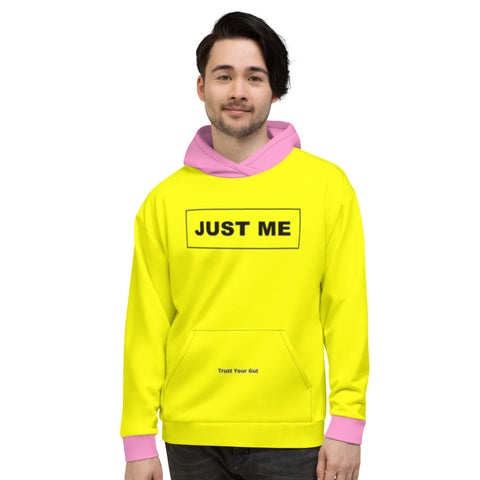 Hoodies4you "Just Me" Yellow w/Bubble Gum Pink Cuffs and Hood