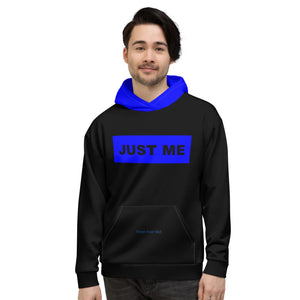 Hoodies4You "Just Me" "Trust Your Gut" Black w/Blue Hood
