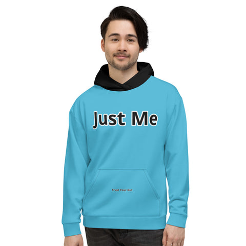 Hoodies4you "Just Me" Blue w/Black Hood w/Back "Just Me" Logo