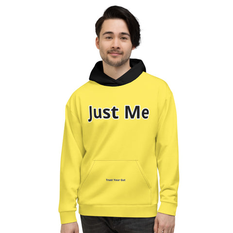 Hoodies4you "Just Me" Yellow w/Black Hood (Back Just Me)