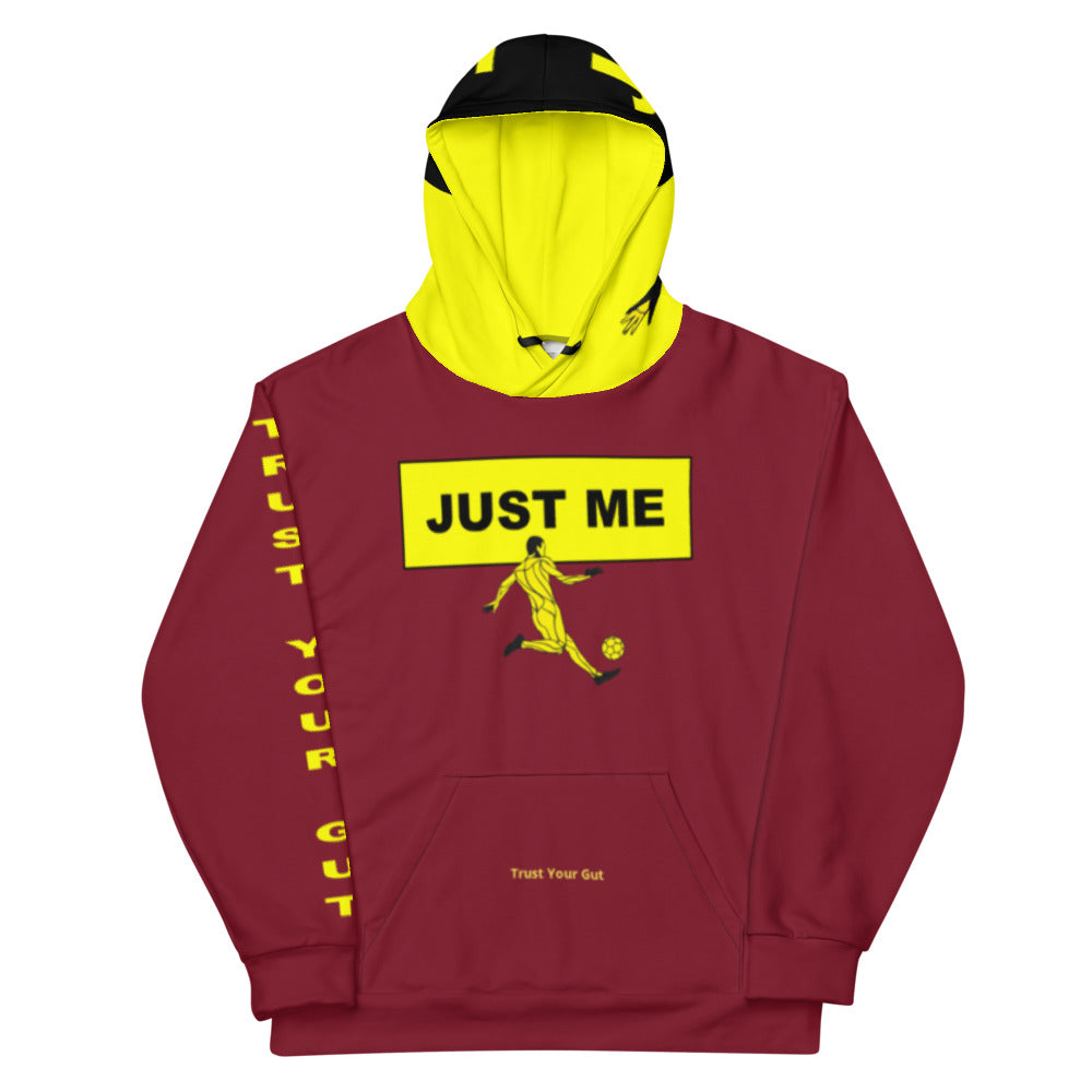 Hoodies4You "Just Me" Soccer Burgundy w/Black Hood