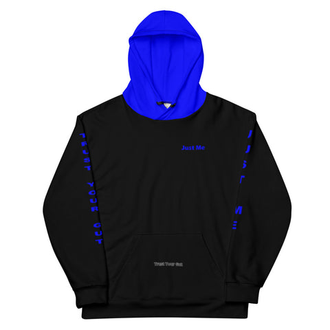 Hoodies4You "Just Me" "Trust Your Gut" Black w/Blue Hoodie (SP)