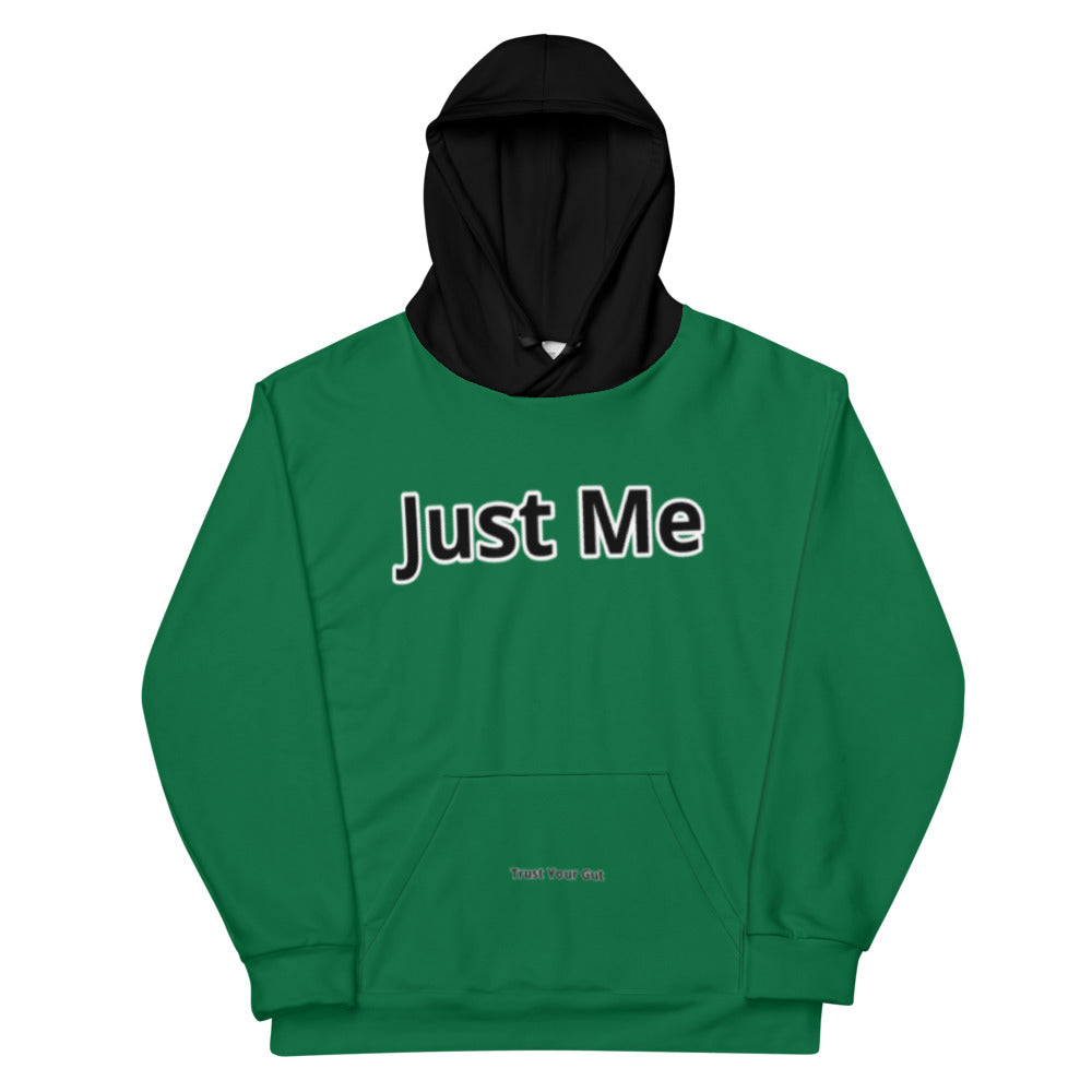 Hoodies4You "Just Me" Forest Green w/Black Hood (Back Just Me) #013