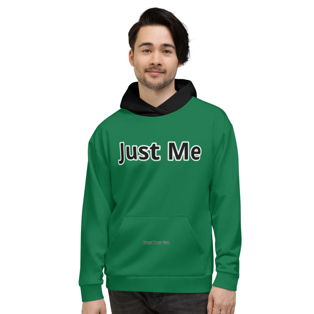 Hoodies4You "Just Me" Forest Green w/Black Hood (Back Just Me) #013