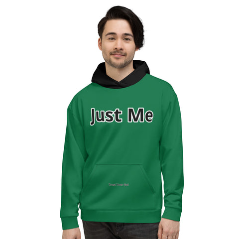 Hoodies4You "Just Me" Forest Green w/Black Hood (Back Just Me) #013
