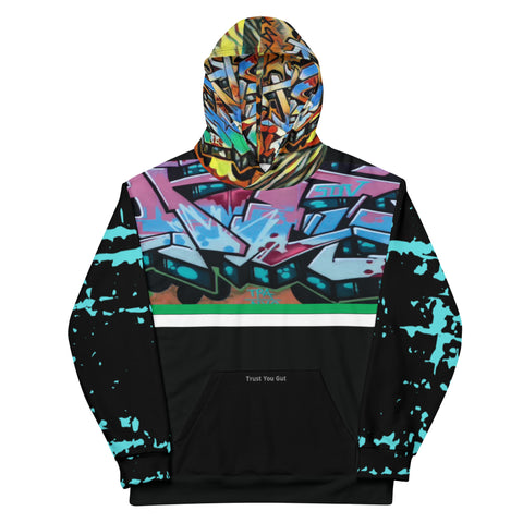 Hoodies4You "Just Me" "Trust Your Gut" Graffiti Hood copy
