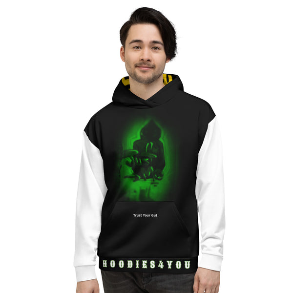Hoodies4You "Hoodies4you" White/Black  W/Black Hood