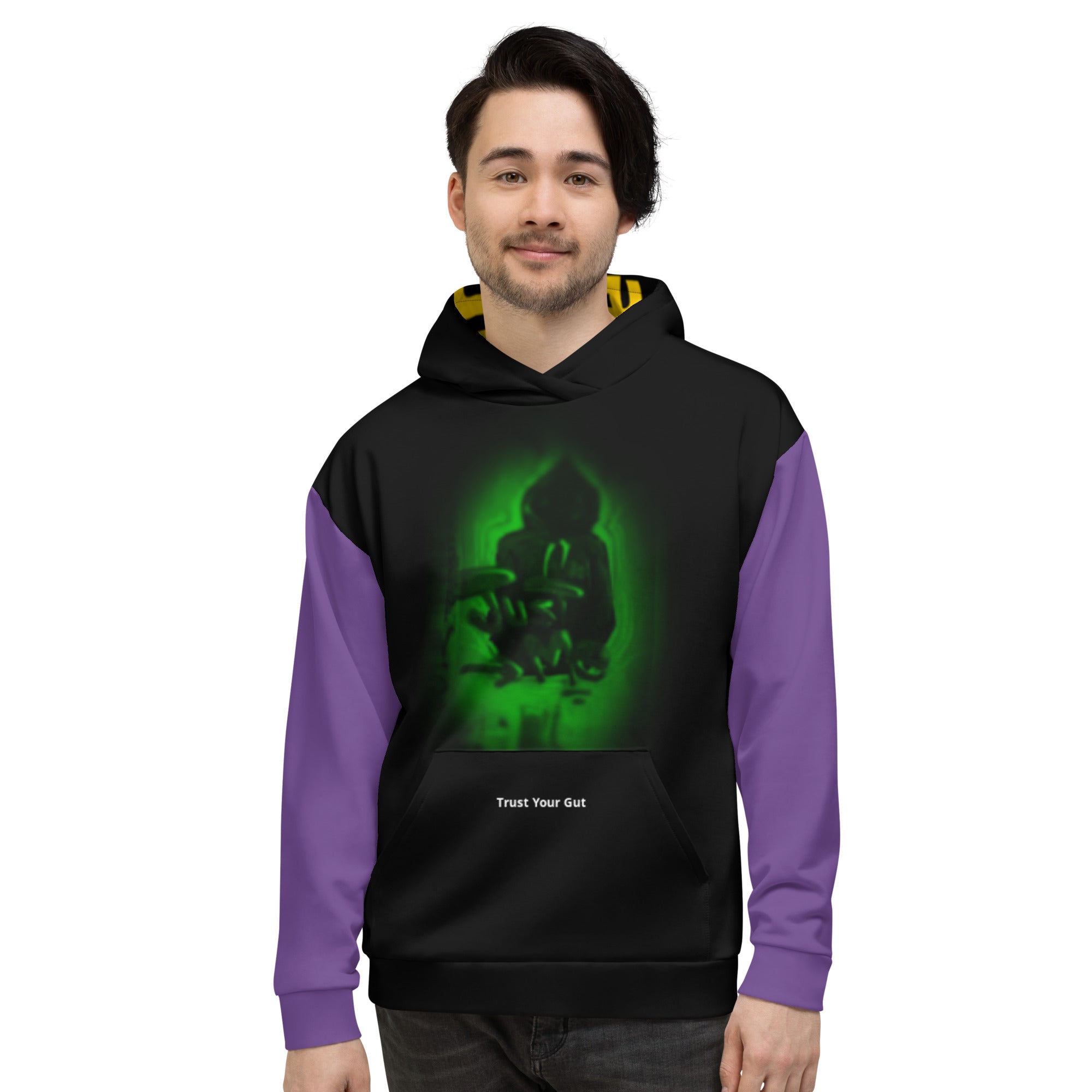 Hoodies4You "RELEASE YOUR SOUL" Black & Purple w/Black hood