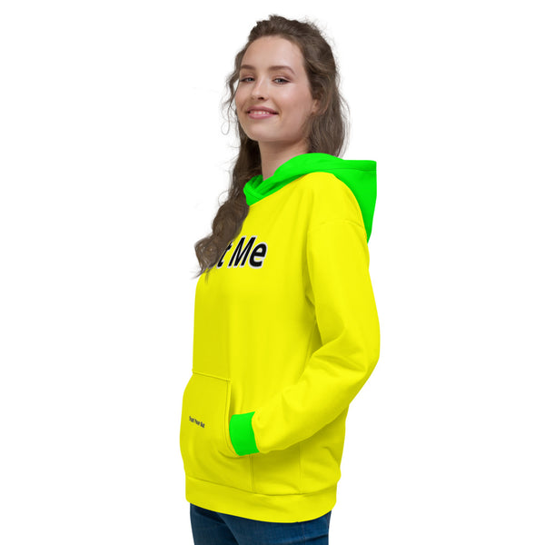 Hoodies4you "Just Me" Yellow w/Neon Green Cuffs and Hood