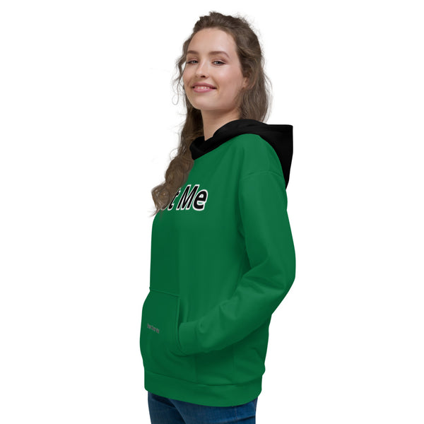 Hoodies4you "Just Me" Forest Green w/Black Hood (Back Just Me) #013