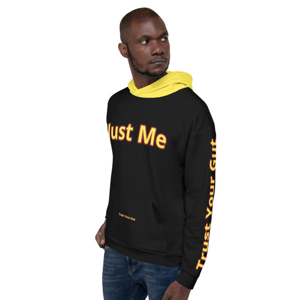 Hoodies4You "Just Me" Trust Your Gut" Black w/Yellow Hood