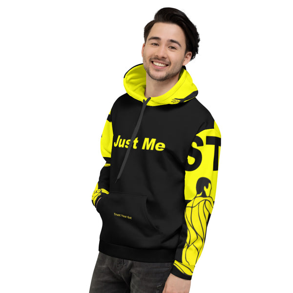 Hoodies4You "Just Me" Soccer Black w/Yellow & Black Hood (Back Soccer)