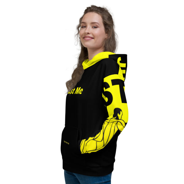 Hoodies4You "Just Me" Soccer Black w/Yellow Hood