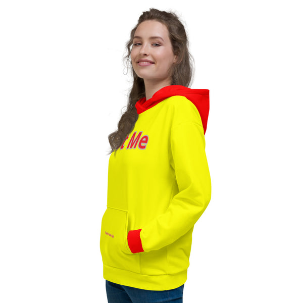 Hoodies4you "Just Me" Yellow w/Red Cuffs and Hood