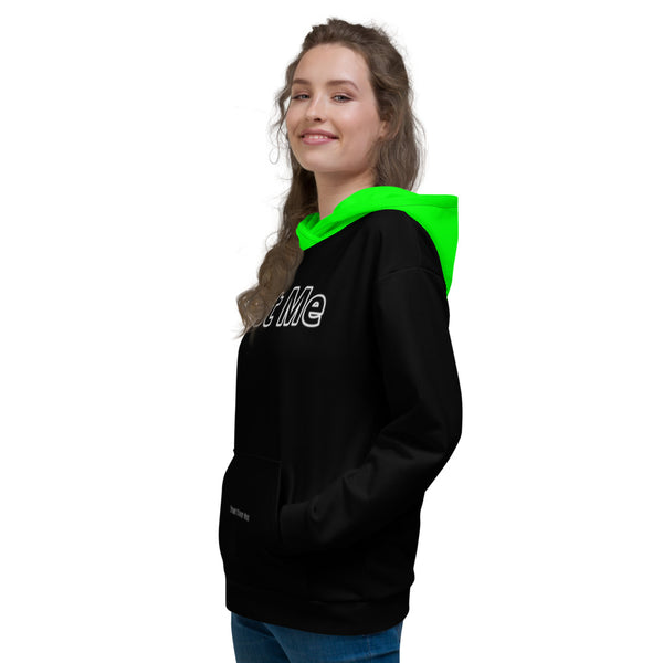 Hoodies4you "Just Me" Black w/Neon Green Hood