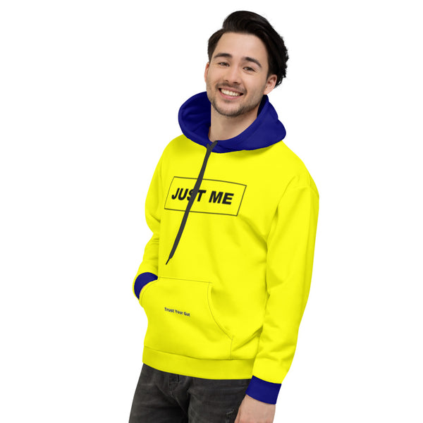 Hoodies4you "Just Me" Yellow w/Blue Cuffs and Hood