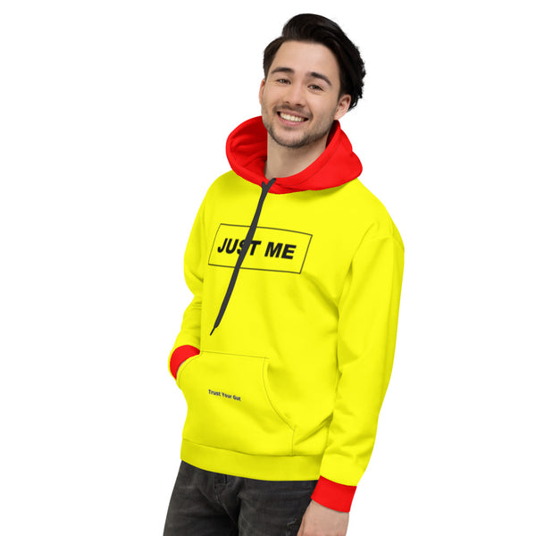 Hoodies4you "Just Me" Yellow w/Red Cuffs and Hood