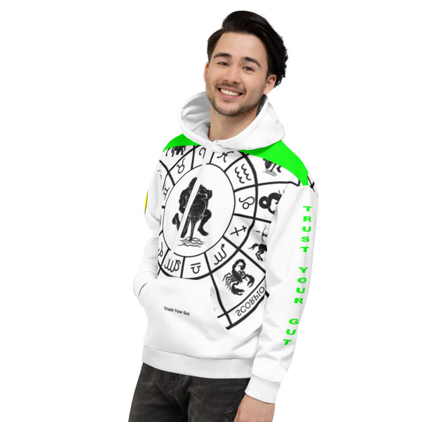 Aquarius "Just Me" "Trust You Gut" White w/White Hood