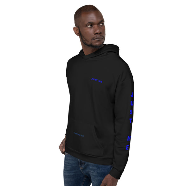 Hoodies4You "Just Me", "Trust Your Gut" Black w/Blue Letter