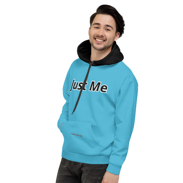 Hoodies4you "Just Me" Blue w/Black Hood w/Back "Just Me" Logo
