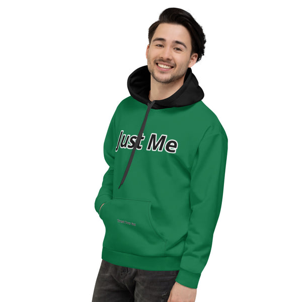 Hoodies4You "Just Me" Forest Green w/Black Hood (Back Just Me) #013