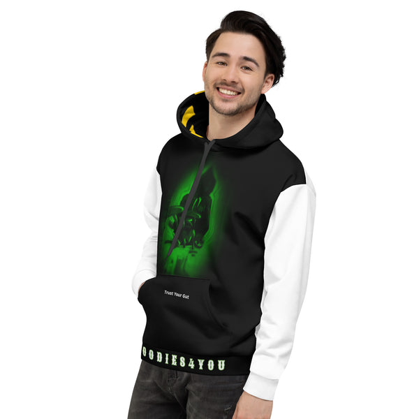 Hoodies4You "Hoodies4you" White/Black  W/Black Hood