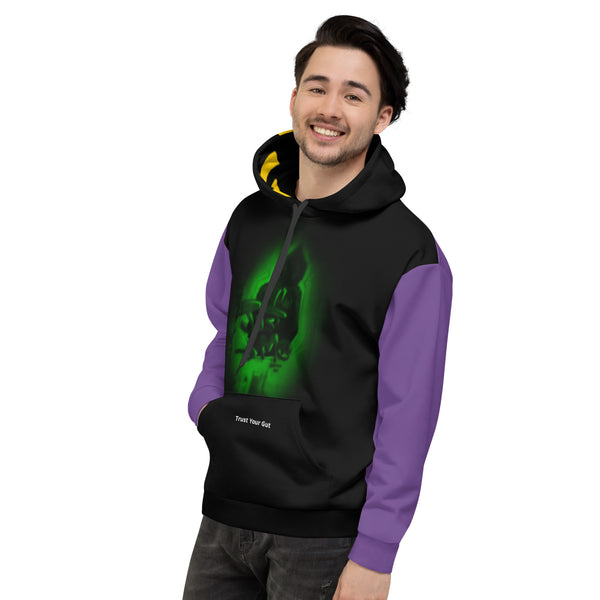Hoodies4You "RELEASE YOUR SOUL" Black & Purple w/Black hood