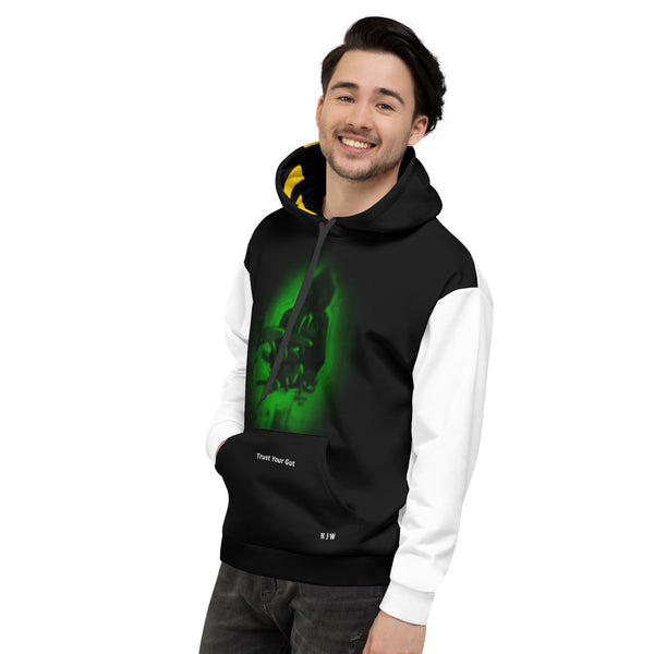Hoodies4You "My Bike Is A Harley" Black & White w/Black Hood