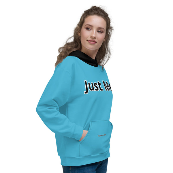 Hoodies4you "Just Me" Blue w/Black Hood (Back Just Me) #012